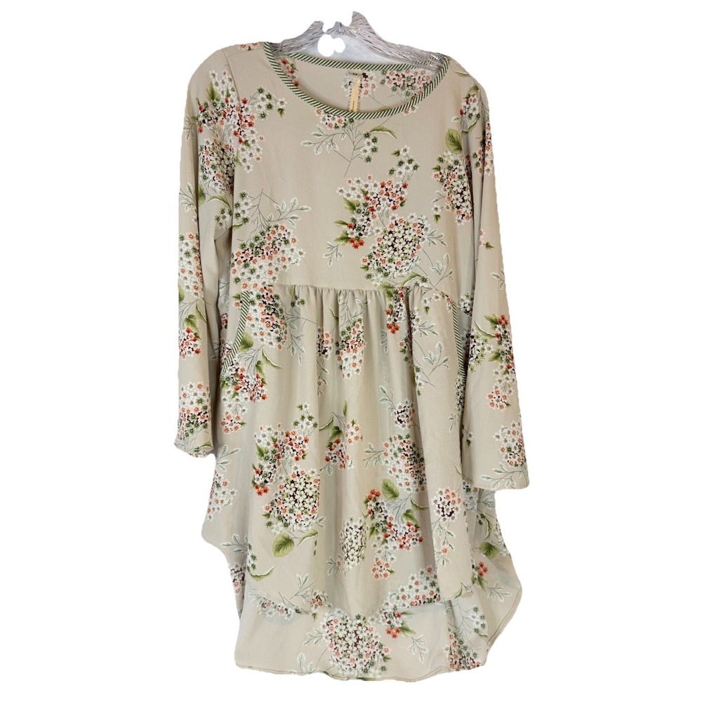 Uncle Frank Womens Boho Midi Dress Size M Floral Paisley Patchwork Festival